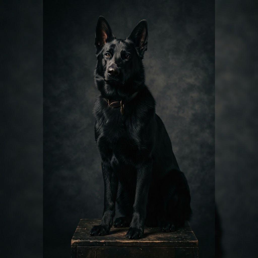 Oticram Kennel — Black German Shepherd