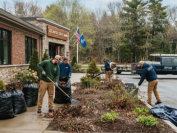 Spring Cleanup - commercial landscaping service in Maine