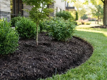 Mulching - commercial landscaping service in Maine