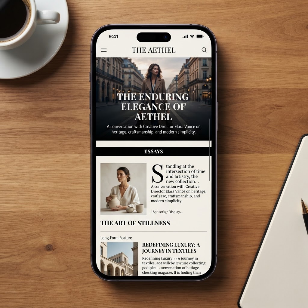 Editorial scroll