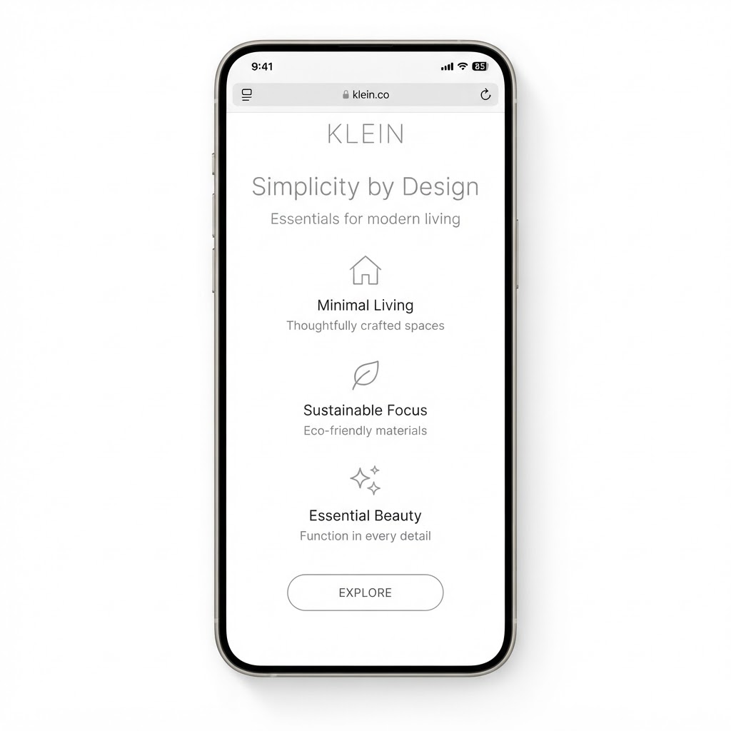 Minimalist centered