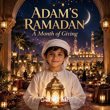 غلاف مصوّر لقصة الأطفال المخصصة «رمضان: شهر الخير والعطاء»