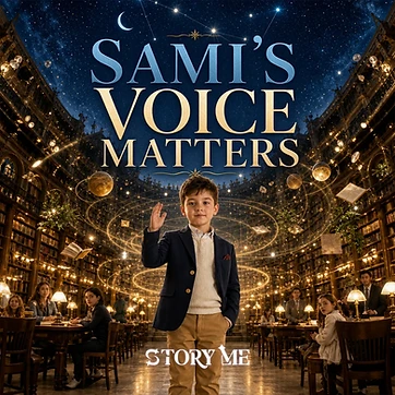 Illustrated cover for the personalized children's storybook My Voice Matters