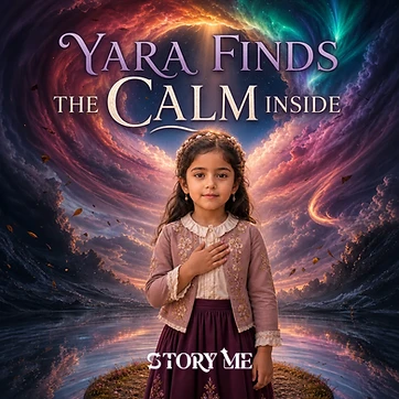 Illustrated cover for the personalized children's storybook The Calm Inside Me