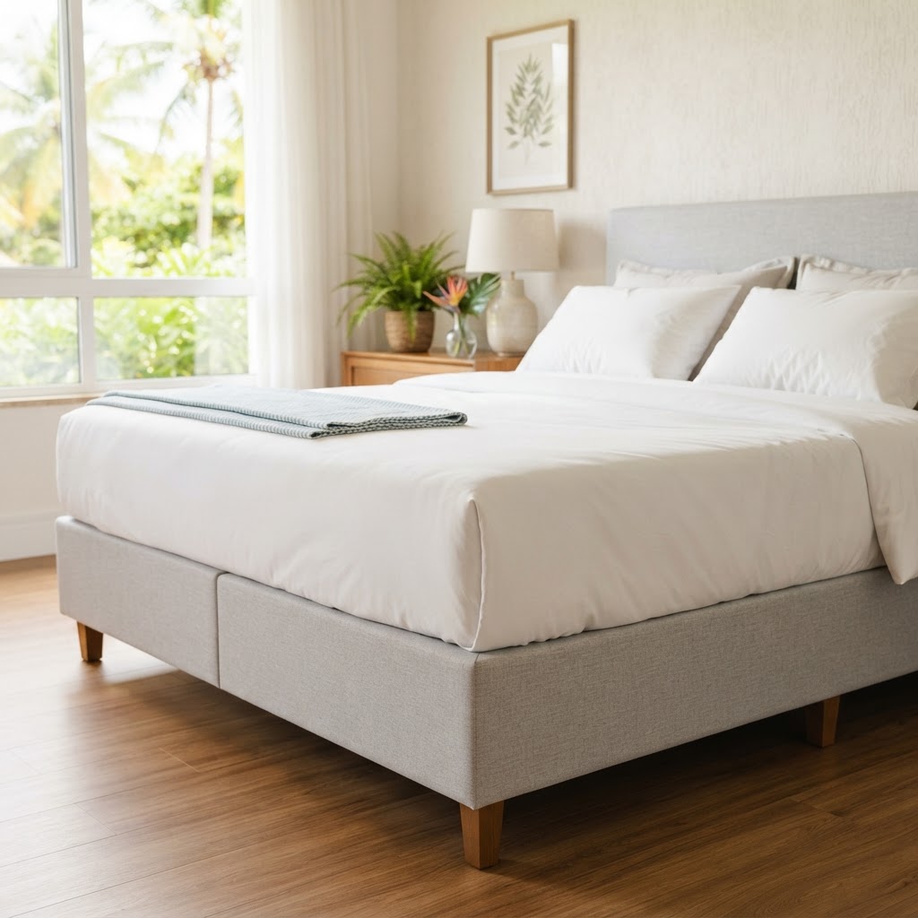 Equipe da Miliclean realizando higienização profissional de cama box em Salvador Equipe da Miliclean realizando higienização profissional de cama box em Salvador