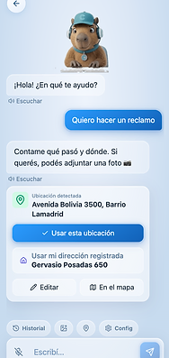 Flujo de reclamo con CARPI