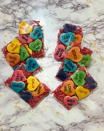 Valentine's Day Conversation Heart Cookies