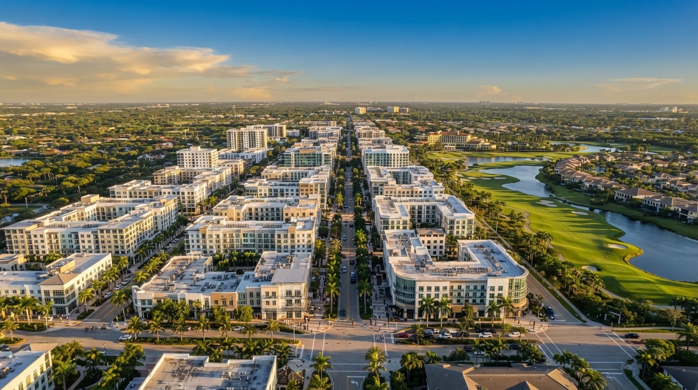 Vista aérea de Miami, Florida