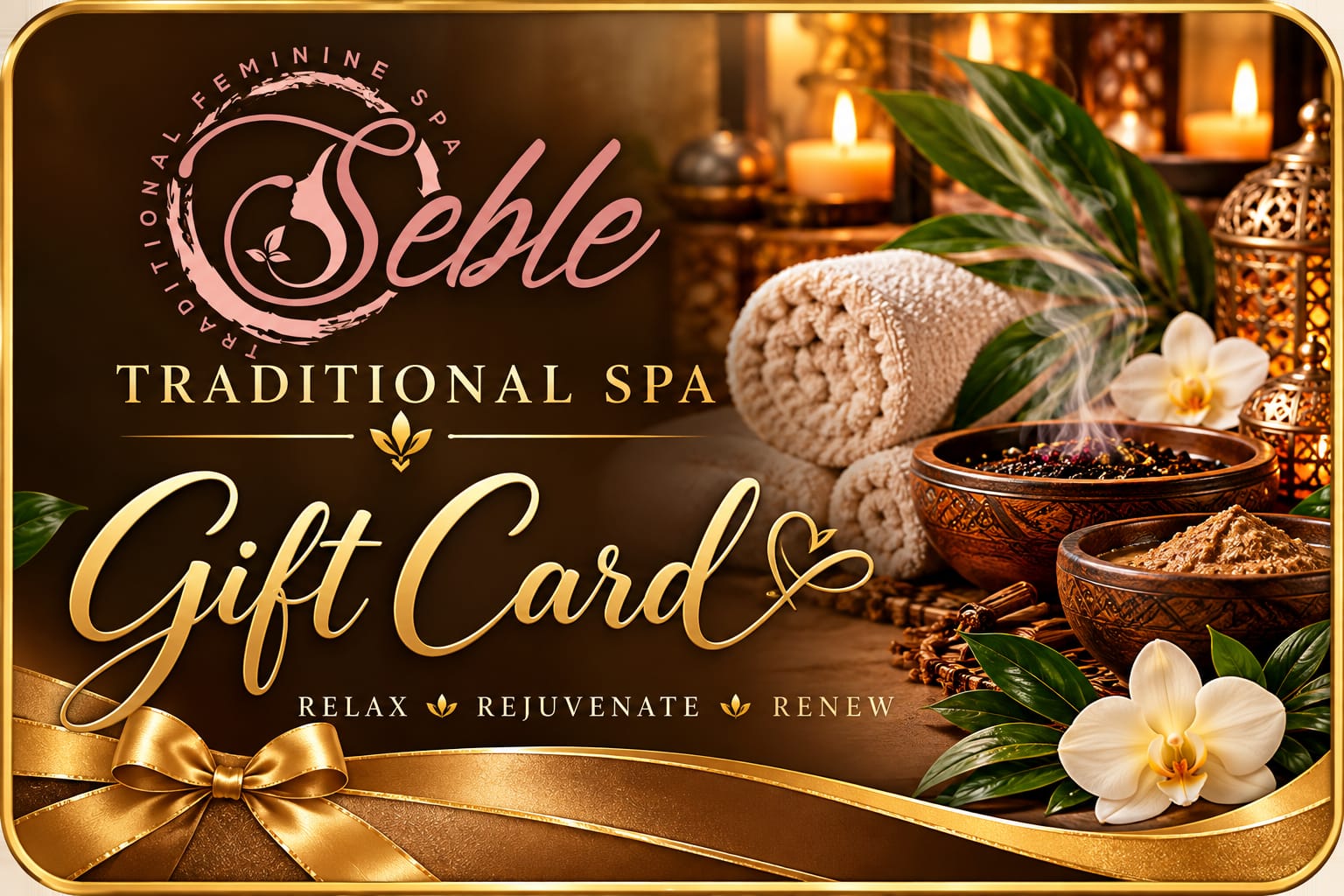 Give the gift of relaxation and traditional spa care at Seble Traditional Spa