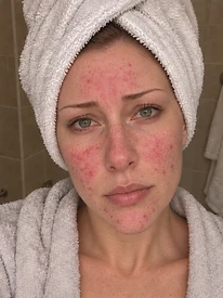 Rachel — Week 0, before using the serum