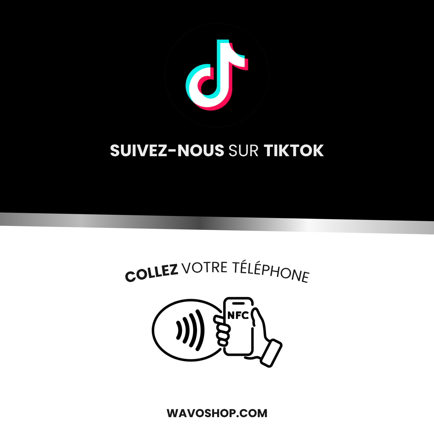 Carte NFC TikTok