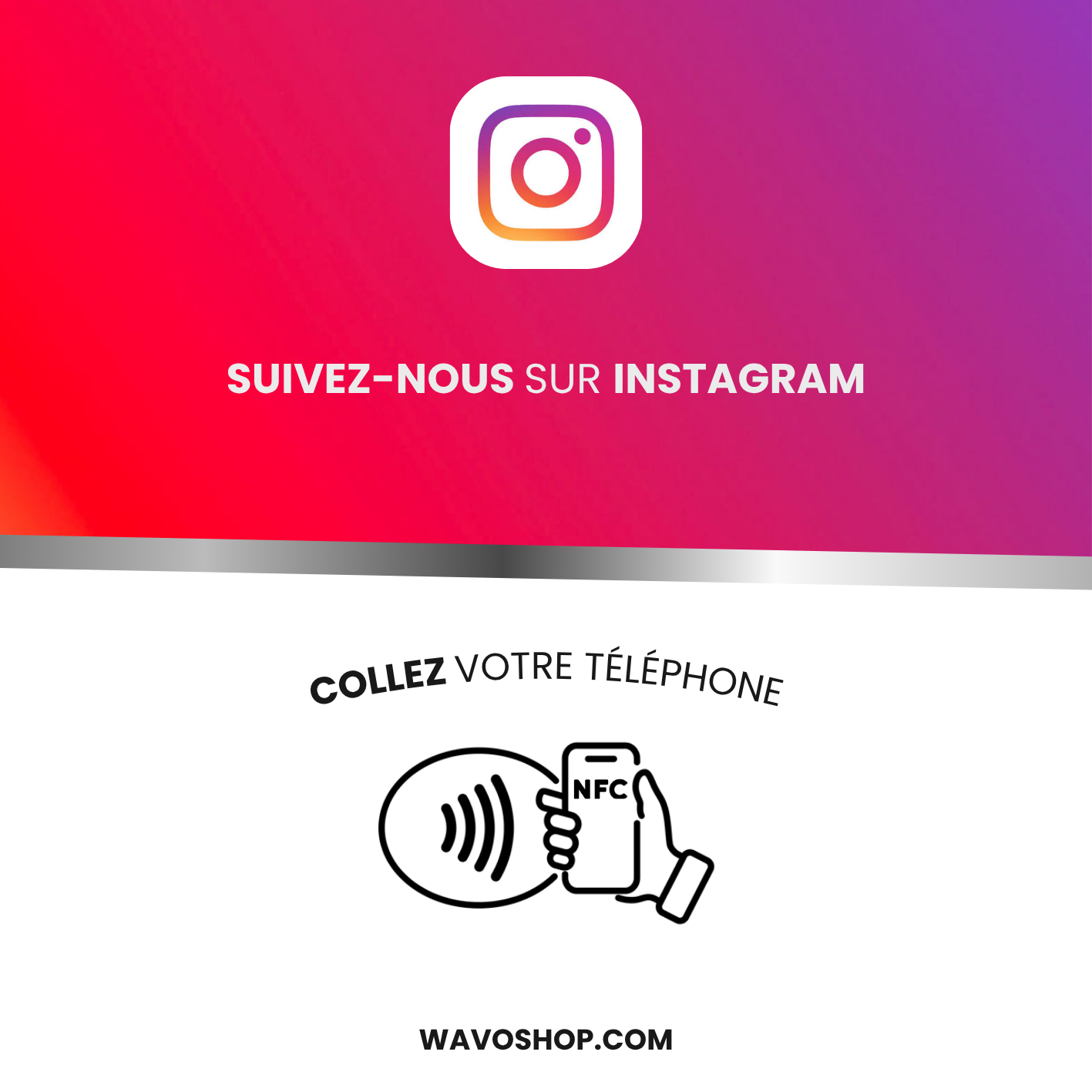Carte NFC Instagram
