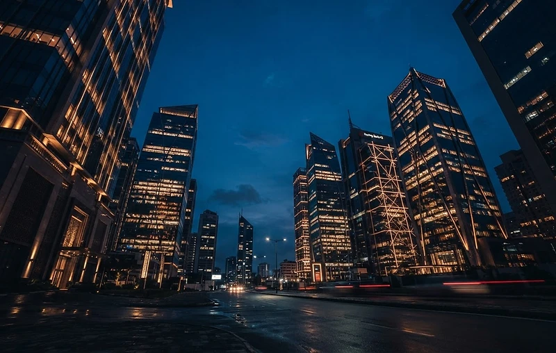 African city skyline