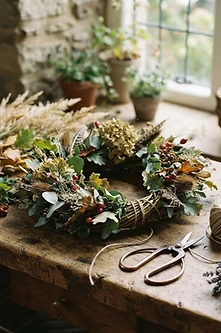 Seasonal Wreath Making for the UK Home