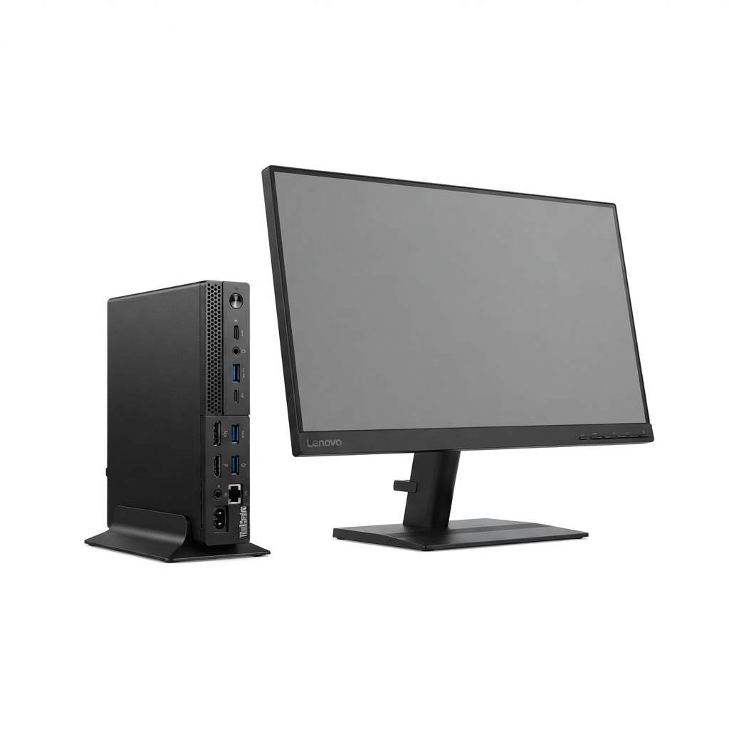LENOVO THINKCENTRE M90Q MINI i5-10th/RAM 8GB+128GB SSD+500GB HDD/WIFI/22" ThinkVision S22e-19