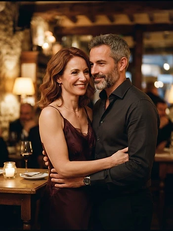 Élise and Antoine, fictional couple of the demonstration