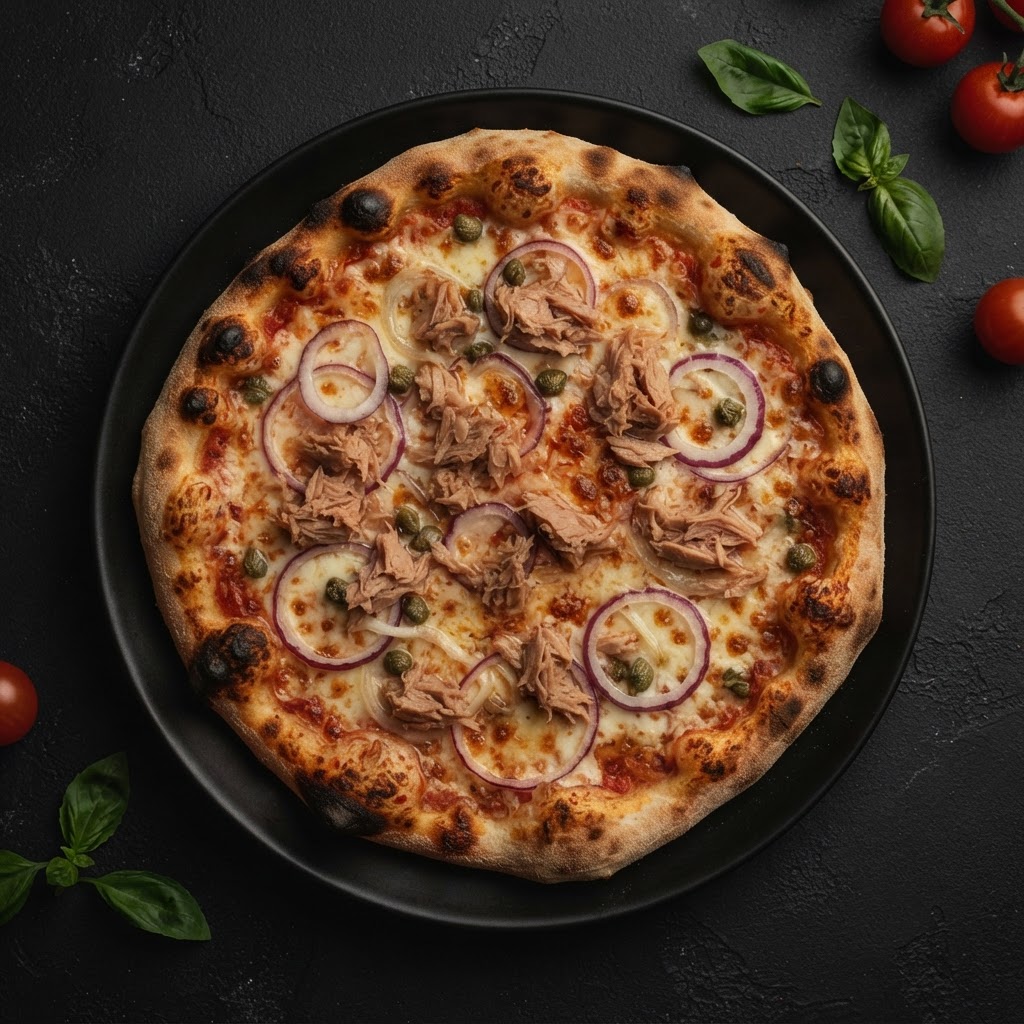 Pizza Tonno bei Santa Farina in Mosbach