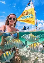 Selfie nas piscinas naturais de Porto de Galinhas