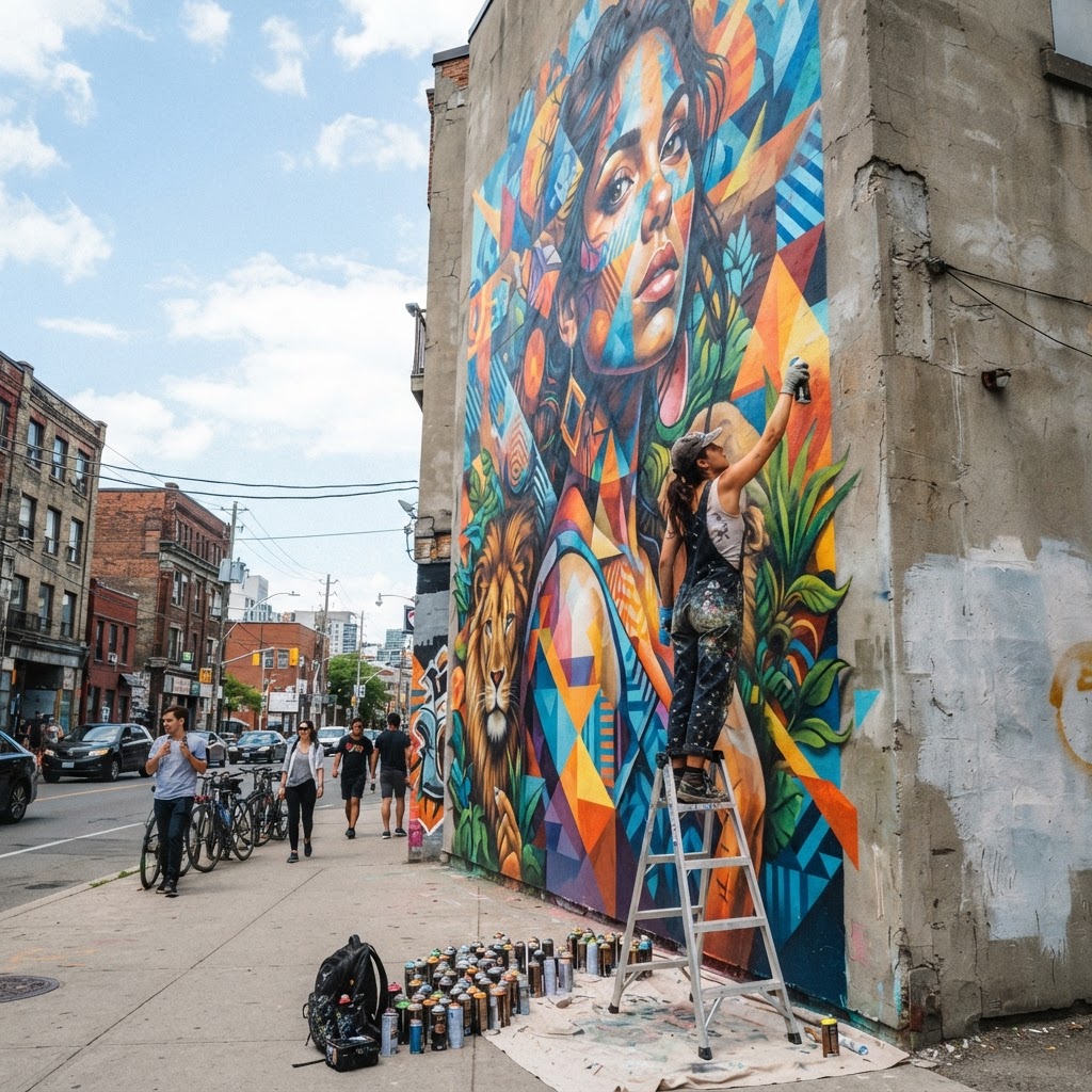 Mural Techniques graffiti workshop