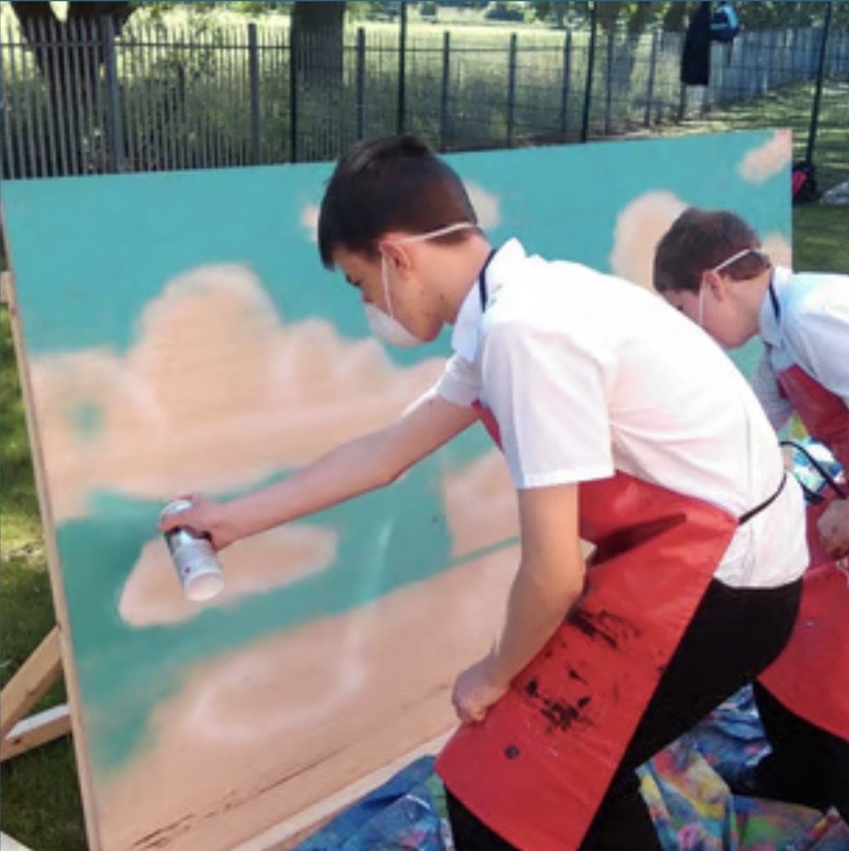 A VANDALI01 graffiti workshop in progress