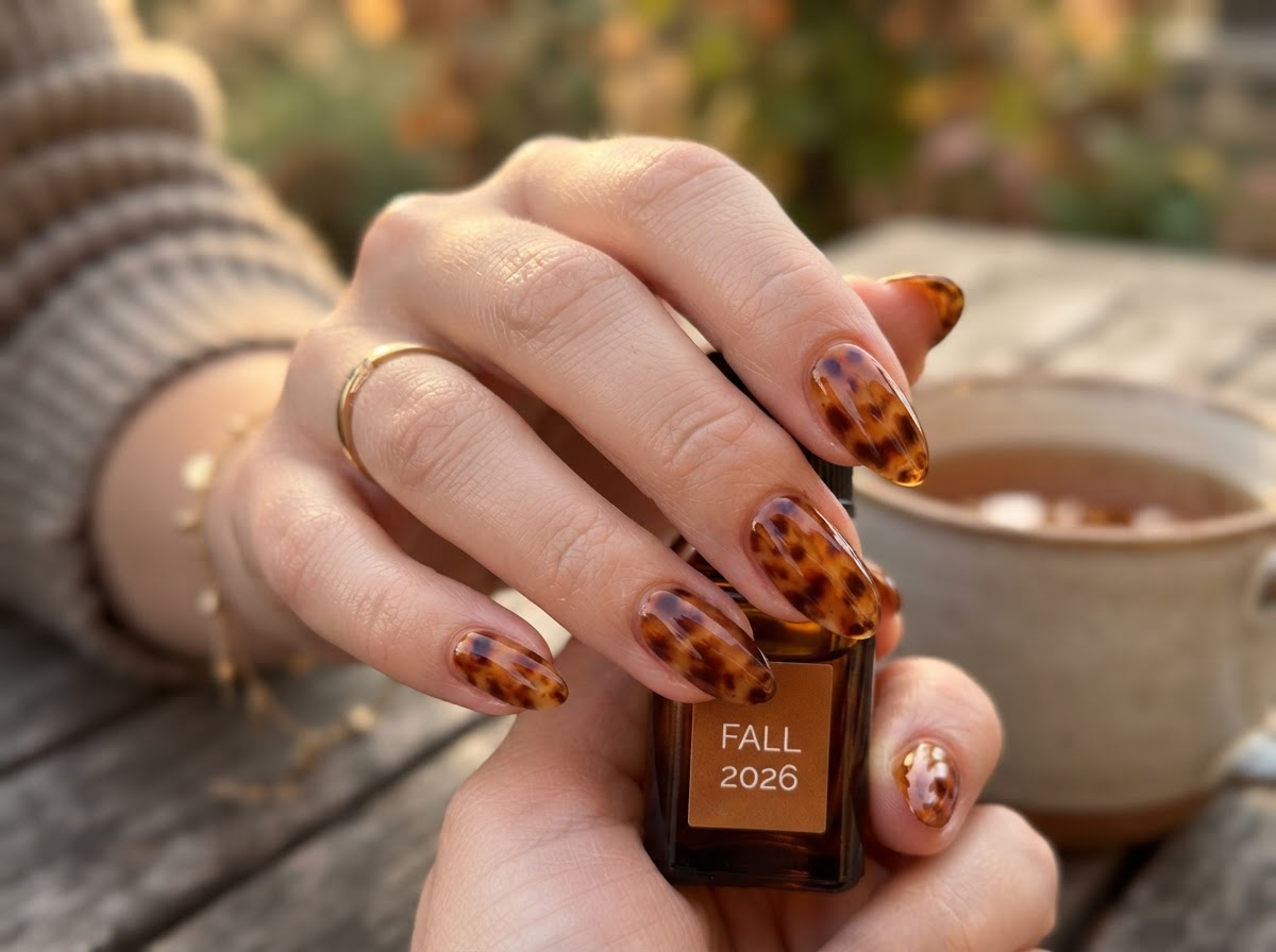 Tortoiseshell pattern nails September 2026
