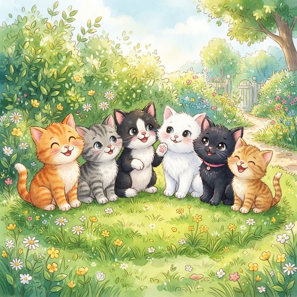 Cute Kitty Colouring Book