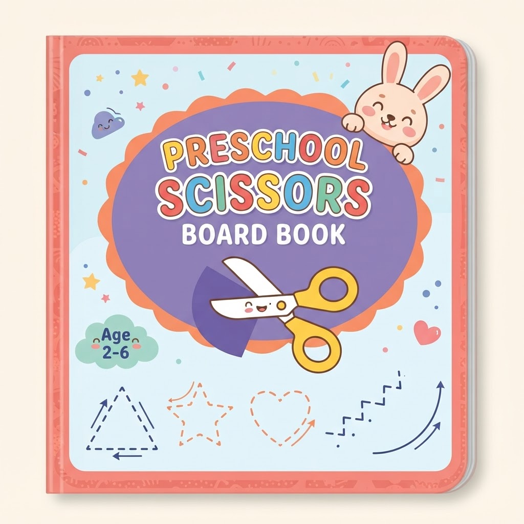 Preschool Scissors Board Book Sheets