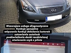 Infiniti G37 — diagnostyka i funkcje specjalne sterowników