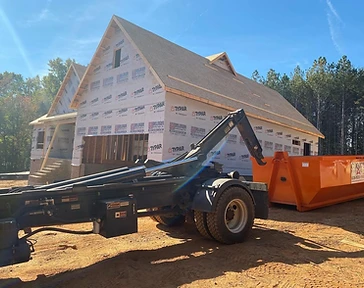 Roll-off delivery to a new build