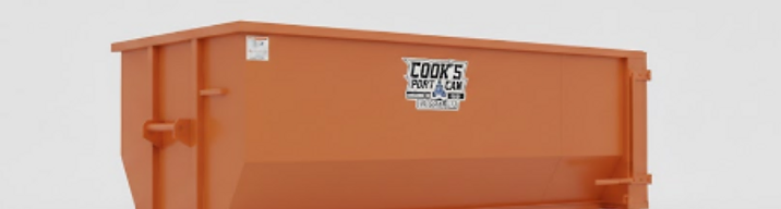 15 Cubic Yard roll-off dumpster rental container — 16′ L × 7.5′ W × 4.5′ H