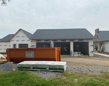 New home build — siding phase
