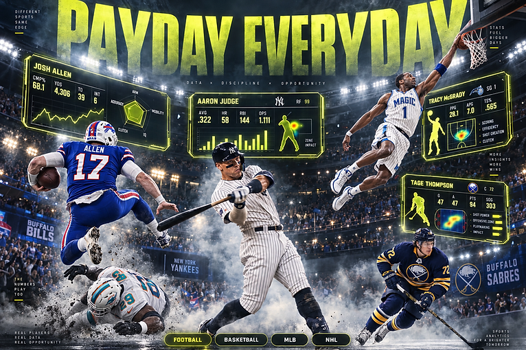 PayDay EdgeFinder multi-sport analytics dashboard