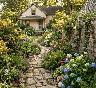 Walkways & Garden Paths design inspiration in a New England yard