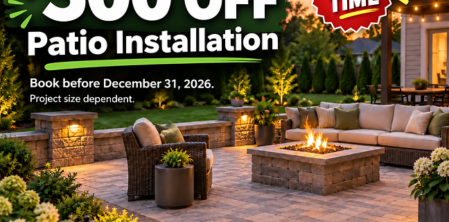 Patio Installation - $500 OFF offer