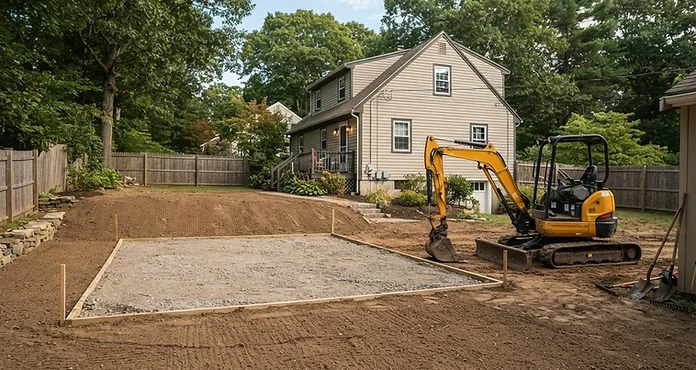 Grading & Site Preparation, New England landscape