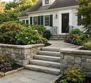 Stone & Concrete Masonry design inspiration in a New England yard
