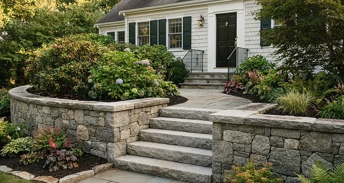 Stone & Concrete Masonry, New England landscape