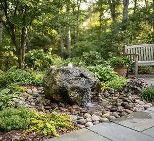 Landscape Water Features design inspiration in a New England yard
