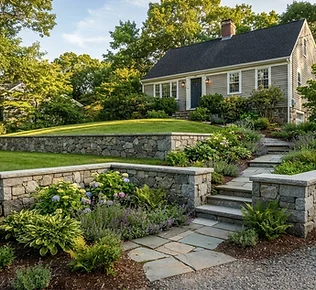 Retaining Walls design inspiration in a New England yard