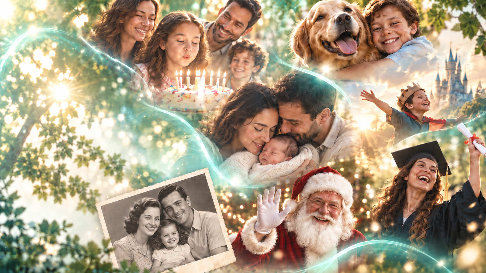 Family memories woven into a film strip