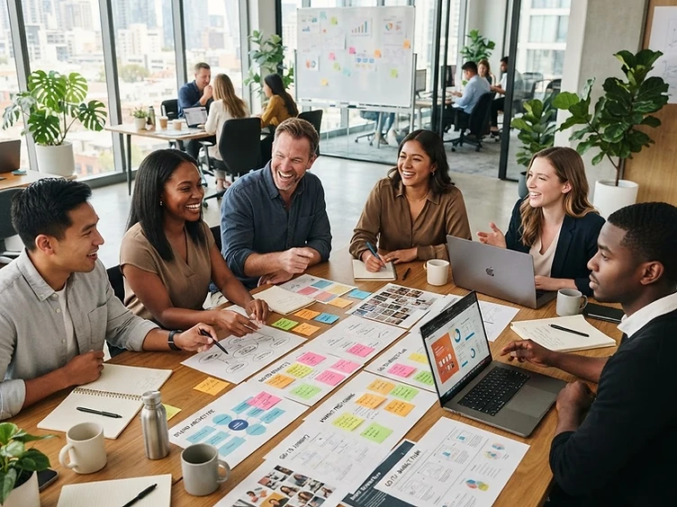 Mutiri International marketing strategists in a strategy session