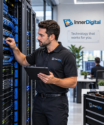 InnerDigital engineer maintaining managed network infrastructure