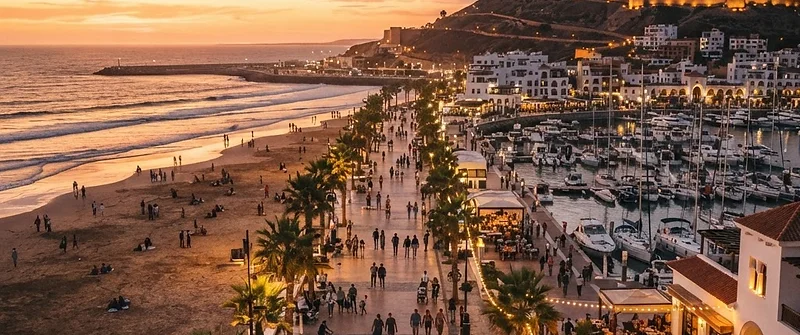 Atlantic coast at Agadir, Morocco