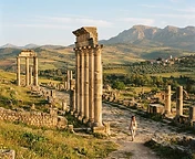 Roman ruins of Volubilis near Meknes