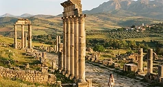 Roman ruins of Volubilis near Meknes