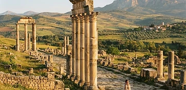 Roman ruins of Volubilis near Meknes