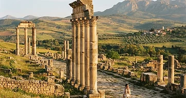Roman ruins of Volubilis near Meknes