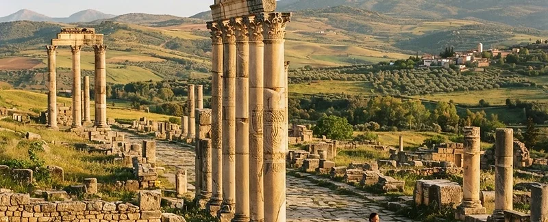 Roman ruins of Volubilis near Meknes