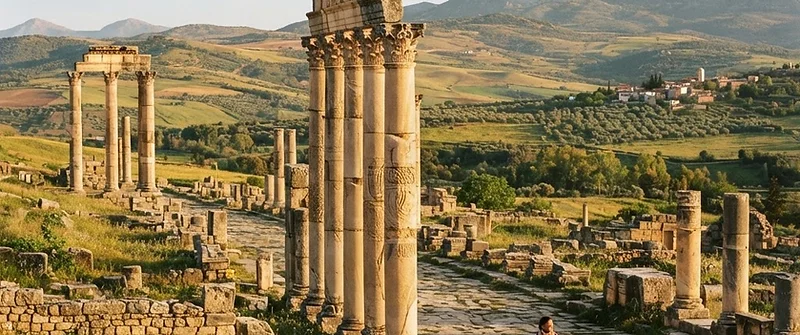 Roman ruins of Volubilis near Meknes