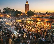 Marrakech medina and Moroccan city architecture